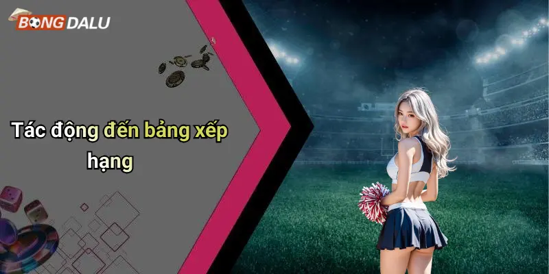 Tác động đến bảng xếp hạng
