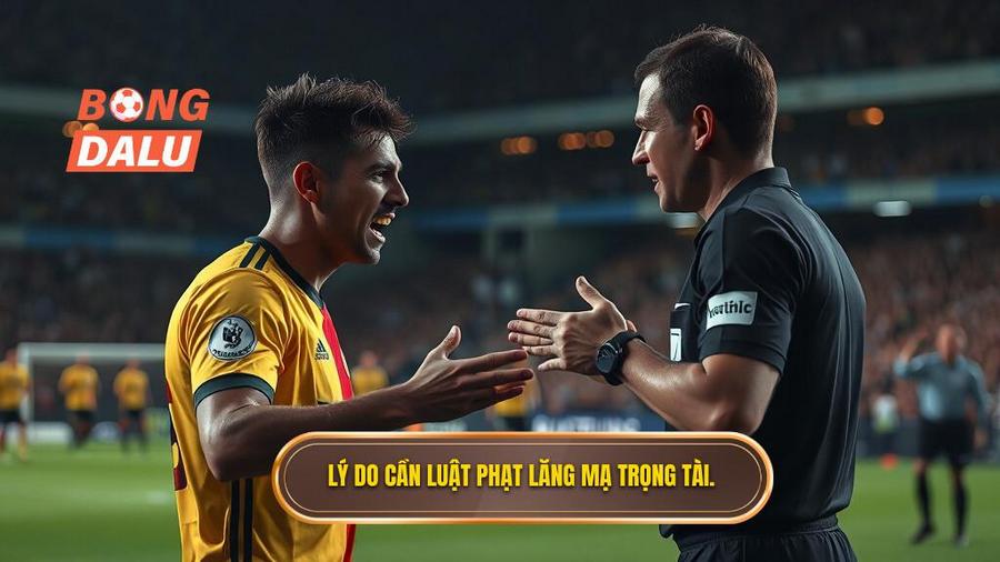 1. Lý do cần luật phạt lăng mạ trọng tài.