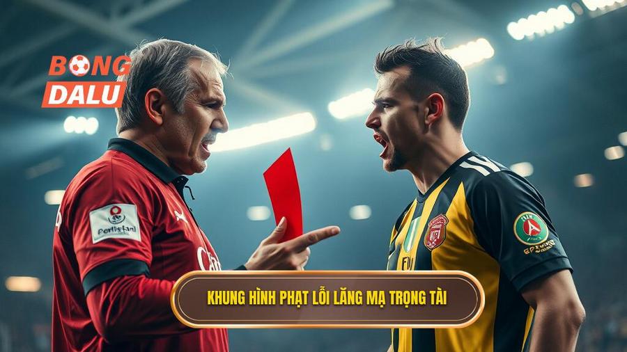 2. Khung hình phạt lỗi lăng mạ trọng tài