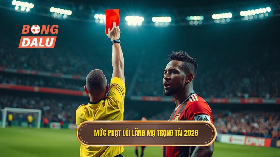 3. Mức phạt lỗi lăng mạ trọng tài 2026