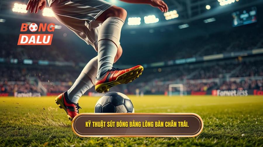 Kỹ thuật sút bóng bằng lòng bàn chân trái
