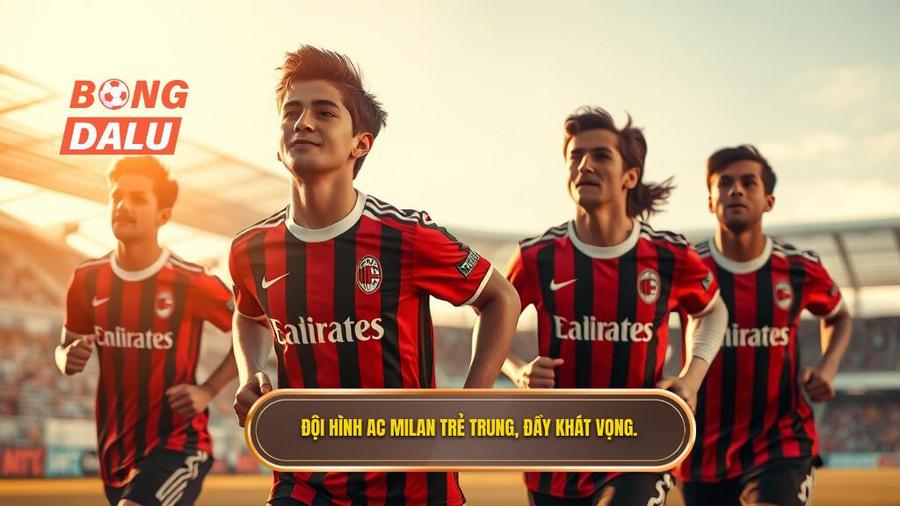 Đội hình AC Milan trẻ trung, đầy khát vọng