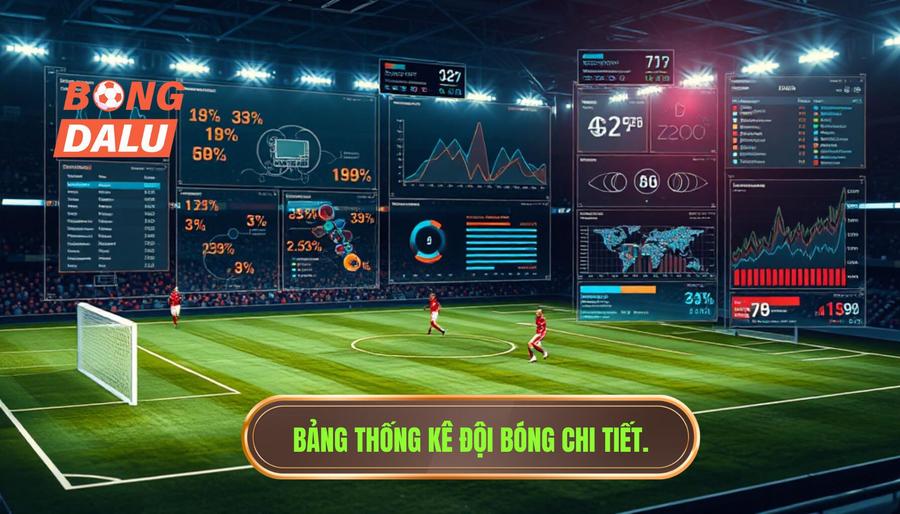 Bảng thống kê đội bóng chi tiết