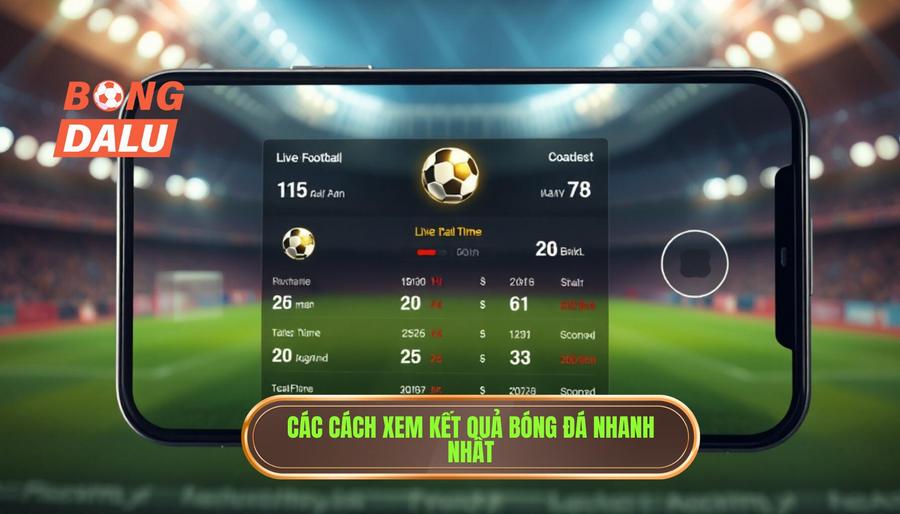 Các cách xem kết quả bóng đá nhanh nhất